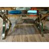 Buy cheap Smooth Hand Feeling 90cm Stainless Steel Marble Dining Table from wholesalers