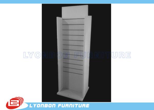 Buy cheap Paint Finished White Slatwall Display Accessories For Shop , 600mm * 400mm * 1700mm from wholesalers