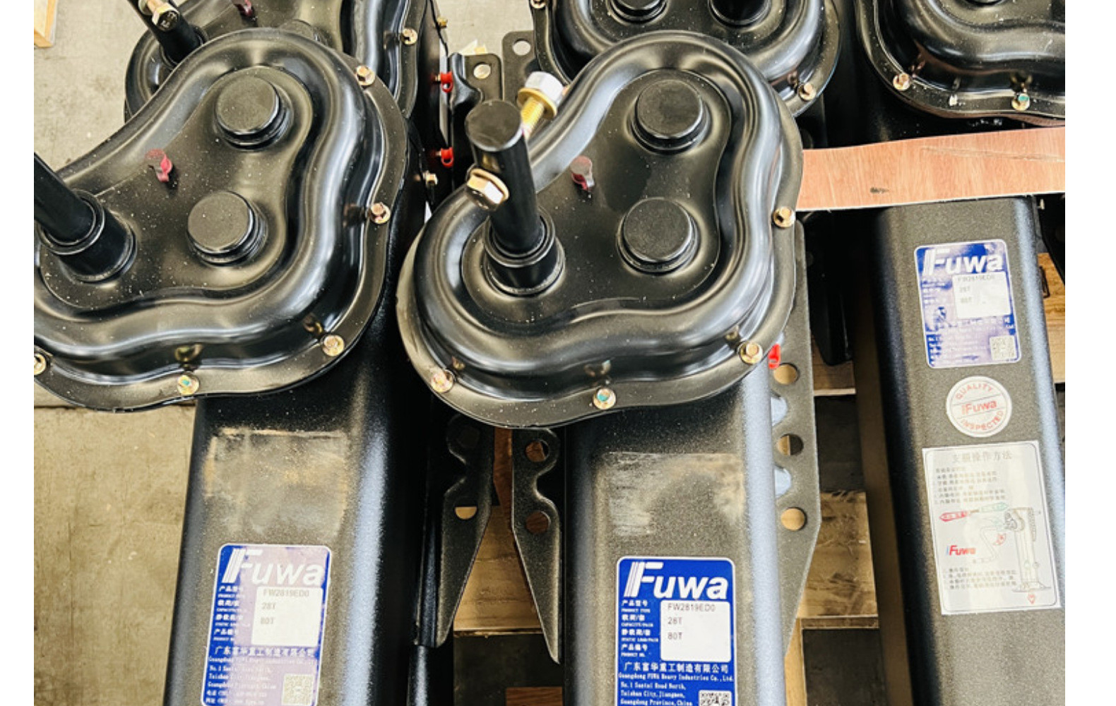Gear Dump Trailer Rear Support Legs External Type Landing