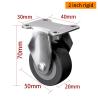 Buy cheap 40kg 2 Inch 50mm Mini Caster Wheels TPU Tiny Small Casters 262P-76 from wholesalers