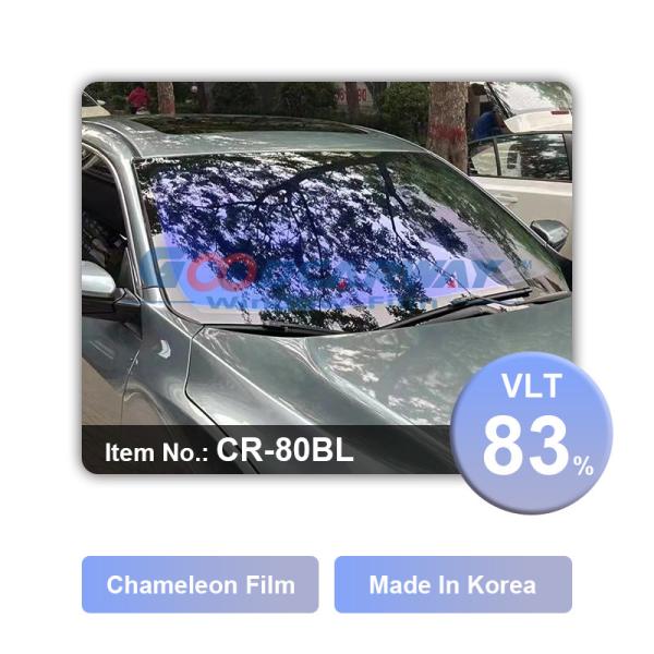 Buy cheap Blue Sky Color Car Window Film VLT 83% CR-80 BL Chameleon Film Clear Vision 1.52m from wholesalers