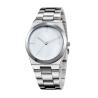 Buy cheap PC21S Movement Mens Silver Quartz Waterproof Wristwatch With White Face from wholesalers