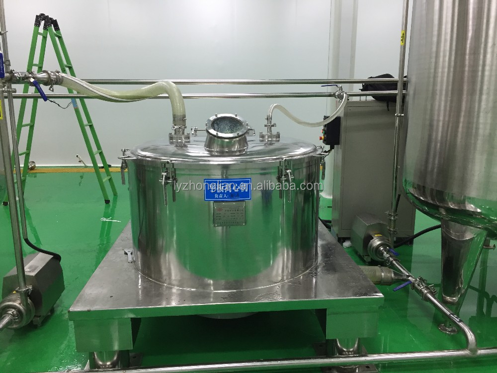 Zhonglian Flat sesame oil extraction industrial centrifuge separator Perforated Basket Centrifuge for acetic acid