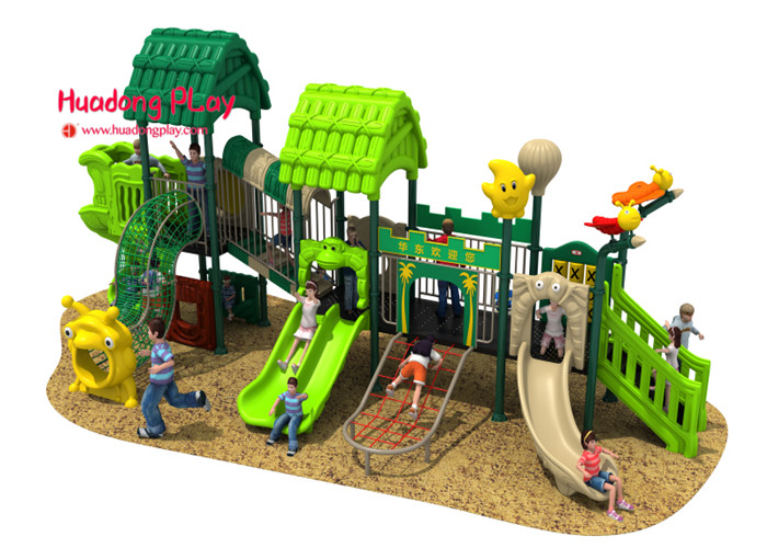 PE Boards Children's Outdoor Playground Equipment ISO9001 Certificate Expanded Screws Fixing