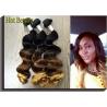 Buy cheap Color 1b# 4# 27# Grade 6A Virgin Hair Peruvian Human Hair Natural Wave 3 Tone 12 - 28 inch from wholesalers