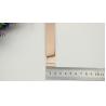 Buy cheap Shoes parts light gold iron sheets perforation 25cm shoelace buckles from wholesalers