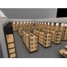 Buy cheap Wood Miniso Display Rack for Toy Cosmetic Retail 1200mm height from wholesalers