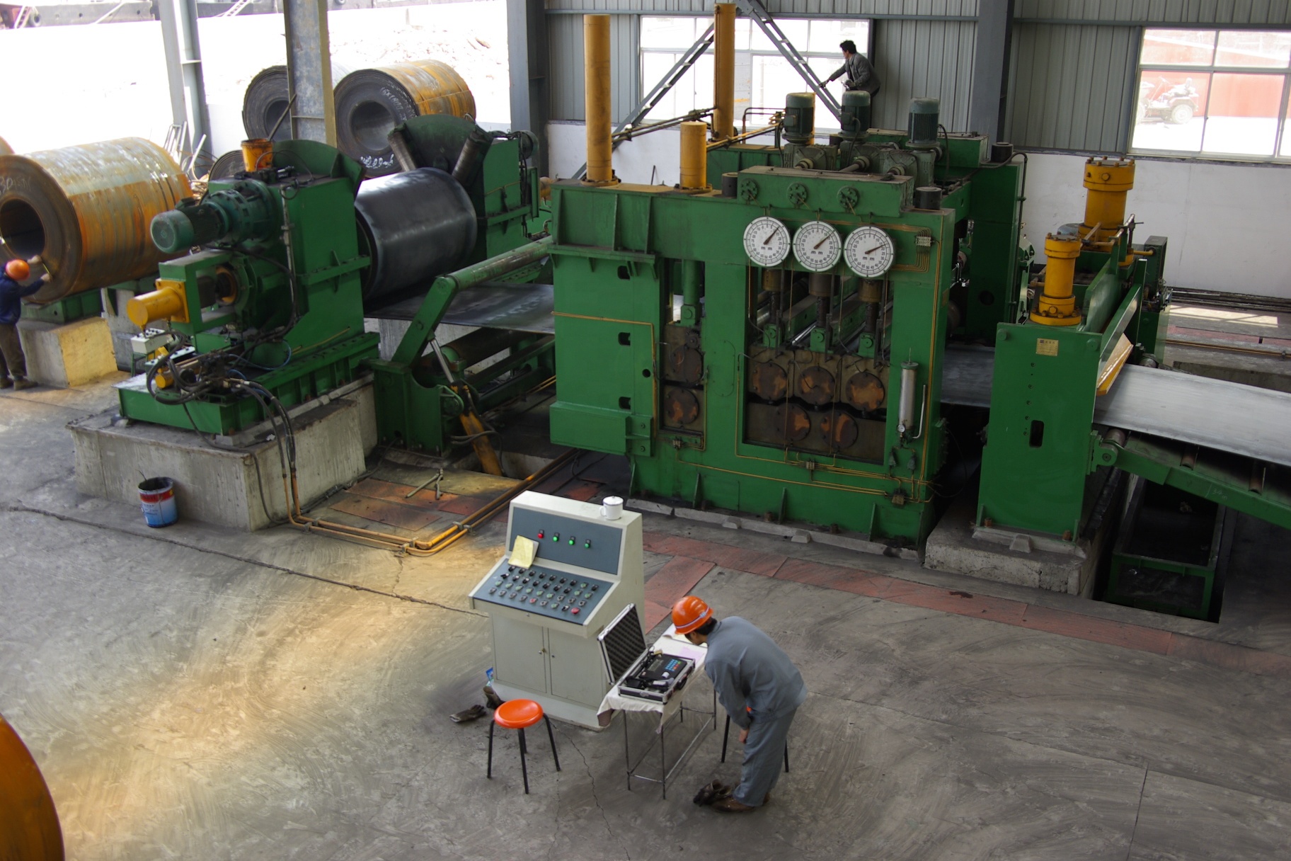 270 Year 2021 Automatic Steel Coil Slitting Line Uncoiling Leveling Shearing Machine