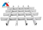 10×50mm Aluminium Grid Ceiling For Stadiums Subway Station Decoration