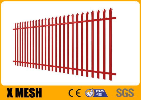 Buy cheap W Section 68mm Security Metal Fencing Red Pvc Coated For Chemical Plant from wholesalers