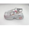 Buy cheap Women summer silver thick soled sandals with metal button genuine leather comfort from wholesalers