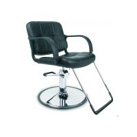 Buy cheap Big Footrest Hair Salon Chairs Round Base With Rubber Ring , Height Adjustable product