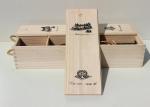 Paulownia Personalised Wine Box , Single Bottle Empty Wooden Wine Boxes With