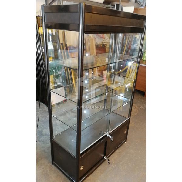 Buy cheap 200cm High Lockable Glass Showcase Display Cabinet ODM Available from wholesalers