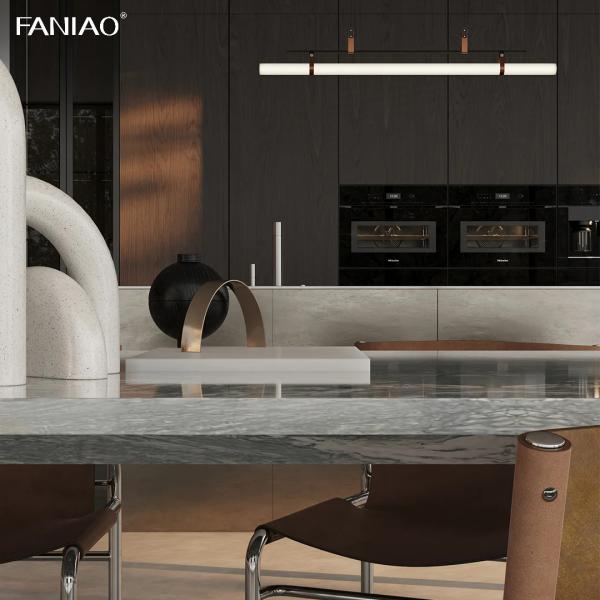 Modern Designs Stainless Steel Custom Furniture I Shaped Kitchen Cabinets Wood