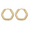 Buy cheap Hexagon Earrings Gold Studs , Hexagonal Earrings For Parties from wholesalers