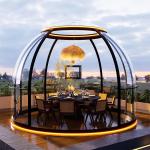 Park rest tent transparent waterproof night stargazing PC material bubble room