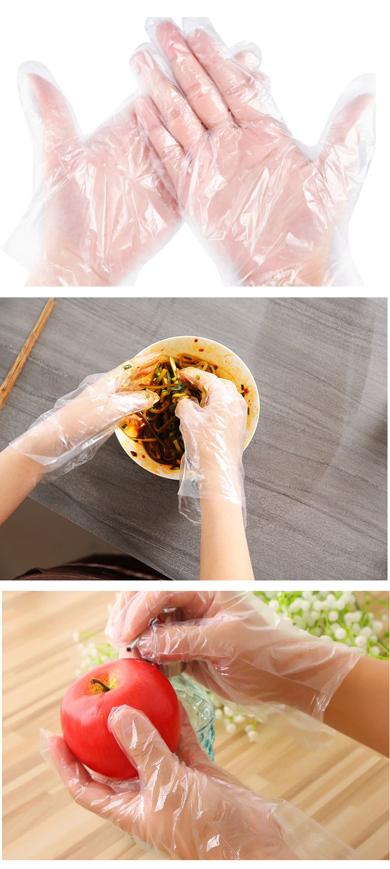 3m Length Disposable Plastic Glove Making Machine , 50pcs/Min PE Glove Machine