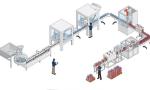 Liquid Beverage Filling Equipment Labeling Machine For Fruit Juice Filling