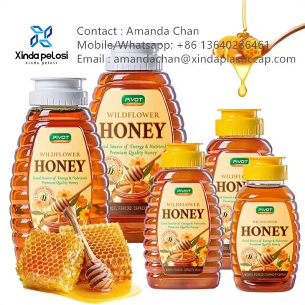 Buy cheap PP Plastic Flip Top Cap With Silicone Valve For Squeeze Honey Condiment from wholesalers