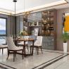 Buy cheap ODM Corner Dining Room Cabinet Sideboard Buffet Table Wood Tabletop from wholesalers