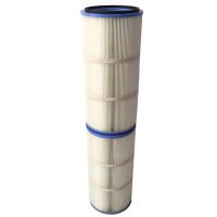 Buy cheap Polyester Fiber Cartridge Dust Filter Pleated 10 Micron Dust Removal Filter product