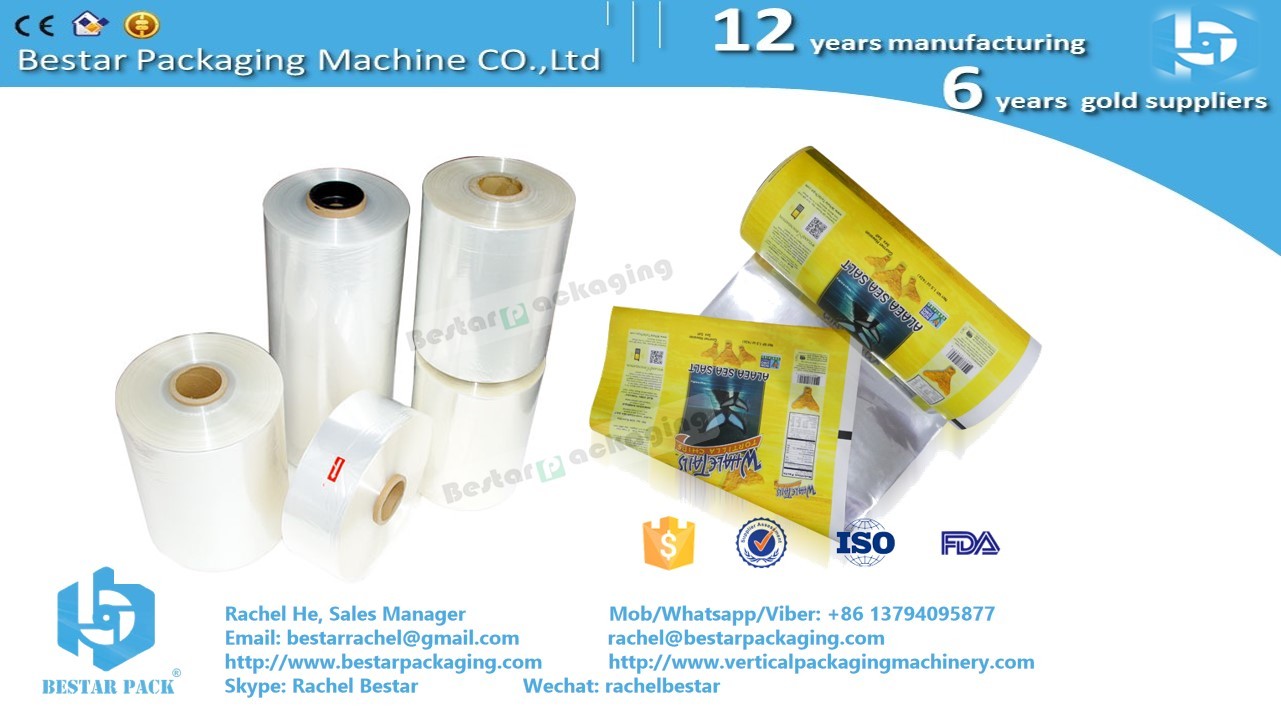 Hot sealable laminated plastic film multi-layers wrapper customized printing