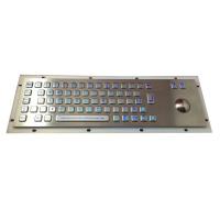 Buy cheap Blue Backlit Gaming Keyboard , 64 Keys Rugged Metal Track Ball Wireless Light Up product