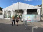 500 Person 50 X 140 Clear Gable White Outdoor Event Tent , White Outdoor Tent