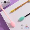 Buy cheap Waterproof Silicone Eyelash Brush Disposable Silicone Mascara Wands With PP Handle from wholesalers