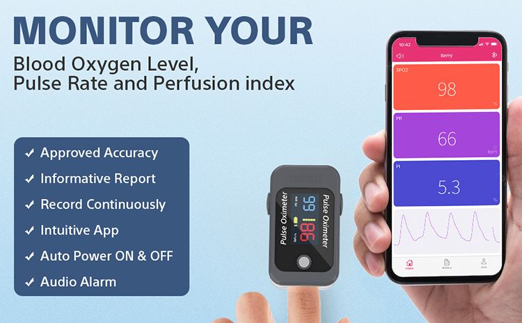 Blood Oxygen Medical Saturation Meter Monitor Plastic Finger Oximeter