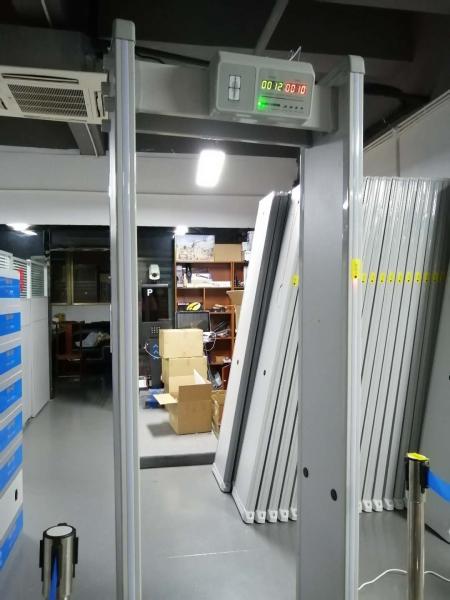 Four Zone Temperature Walk Through Metal Detector , Infrared Body Temperature