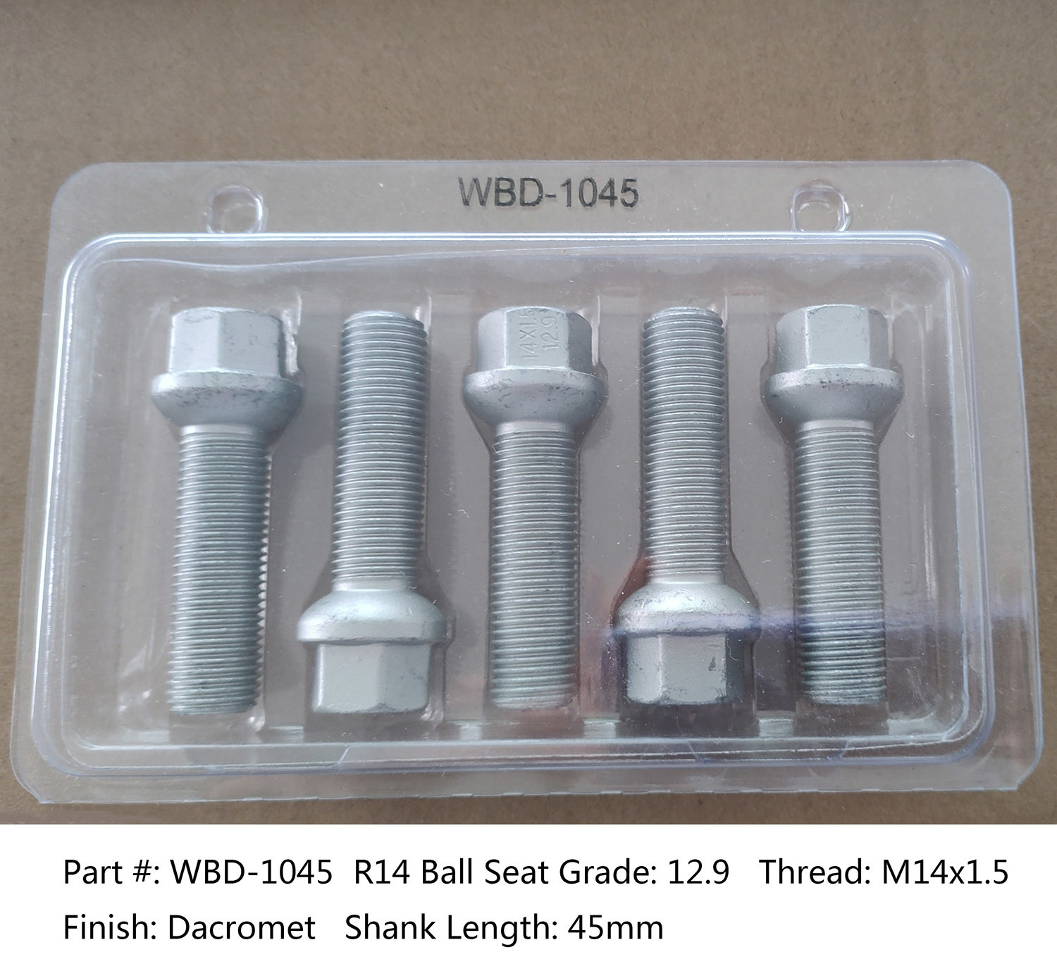 Grade 10.9 Extended Bmw Wheel Bolts Black Shank 44mm For BMW F Chassis G Chassis & Mini
