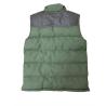 Buy cheap Mens Olive Green Puffer Vest Mens Big And Tall With Hood 5 Metal Zip from wholesalers