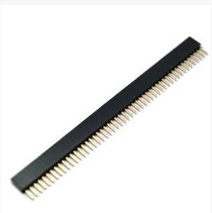 Buy cheap Single row 1.27mm pitch female header 180° straight socket connector from wholesalers