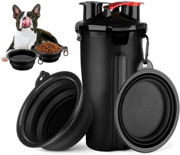 Buy cheap Portable Water Bottle 2 in 1 for Dogs Outdoor Walking with Collapsible Bowl from wholesalers
