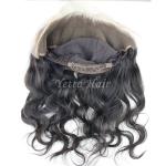 New Natural Hairline Lace Top Closure , Pre Plucked 360 Lace Frontal With Wig