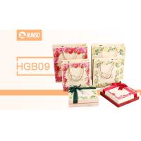 Buy cheap Coloured Cardboard Paperboard Gift Boxes Bowknot Cotton Handle Embroidery product