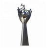 Buy cheap Giant Size Mirror Polish Contemporary Garden Sculptures / Outdoor Metal Art Sculpture from wholesalers