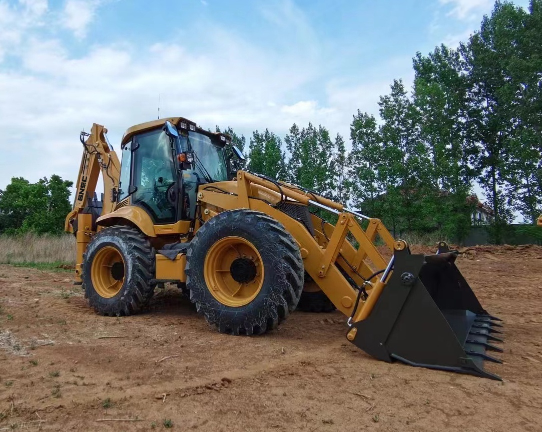 2.5ton Retroexcavadora Center Pivot Backhoe Loaders with Moving Type Wheel Loader