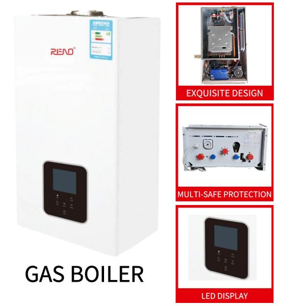 Buy cheap Gas Or LPG Condensing Stainless Steel Combi Boiler Wall Hung White Panel 42kw from wholesalers