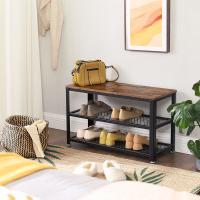 Buy cheap Particleboard Shoe Rack, Shoe Bench with Shelves, Industrial Shoe Bench, Hallway product