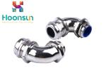 90 Degree Liquid Tight Fittings L Type Metal Elbow Hose Fittings For Conduit