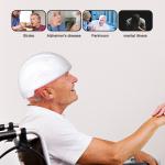 White Black 810nm Infrared Photobiomodulation Brain Helmet For Depression