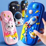 Customized EVA Pencil Case Zipper Closure Shockproof Screen Printing Logo