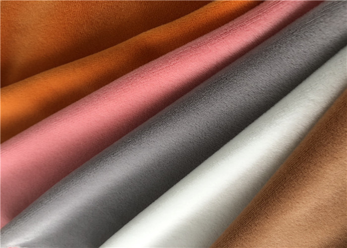 75D / 144F Spandex Polyester Velvet Knit Fabrics Super Soft Stretch PD