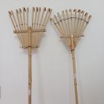 12 Tines 140cm Light Weight Bamboo Rake Gress Rake Garden Lawn Rake