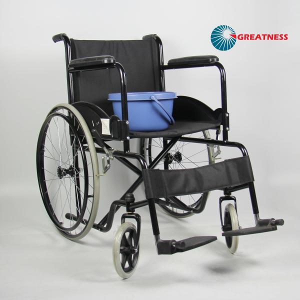 Buy cheap Simple Structure Standard Folding Steel Wheelchair For Home from wholesalers