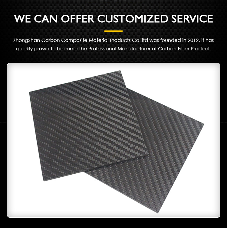 High Strength Marble Carbon Fiber Sheet 9mm Forged Plate with Red Copper Chopper