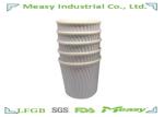 Branded Ripple Paper Cups for Hot Tea / Milk , Promotional Paper Cups